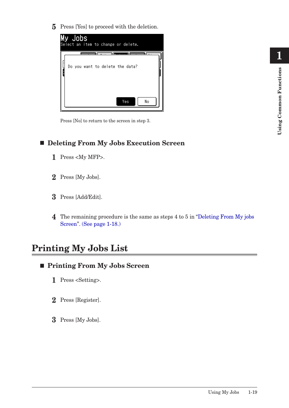 Printing my jobs list, Printing my jobs list -19 | Konica Minolta bizhub 25 User Manual | Page 26 / 175