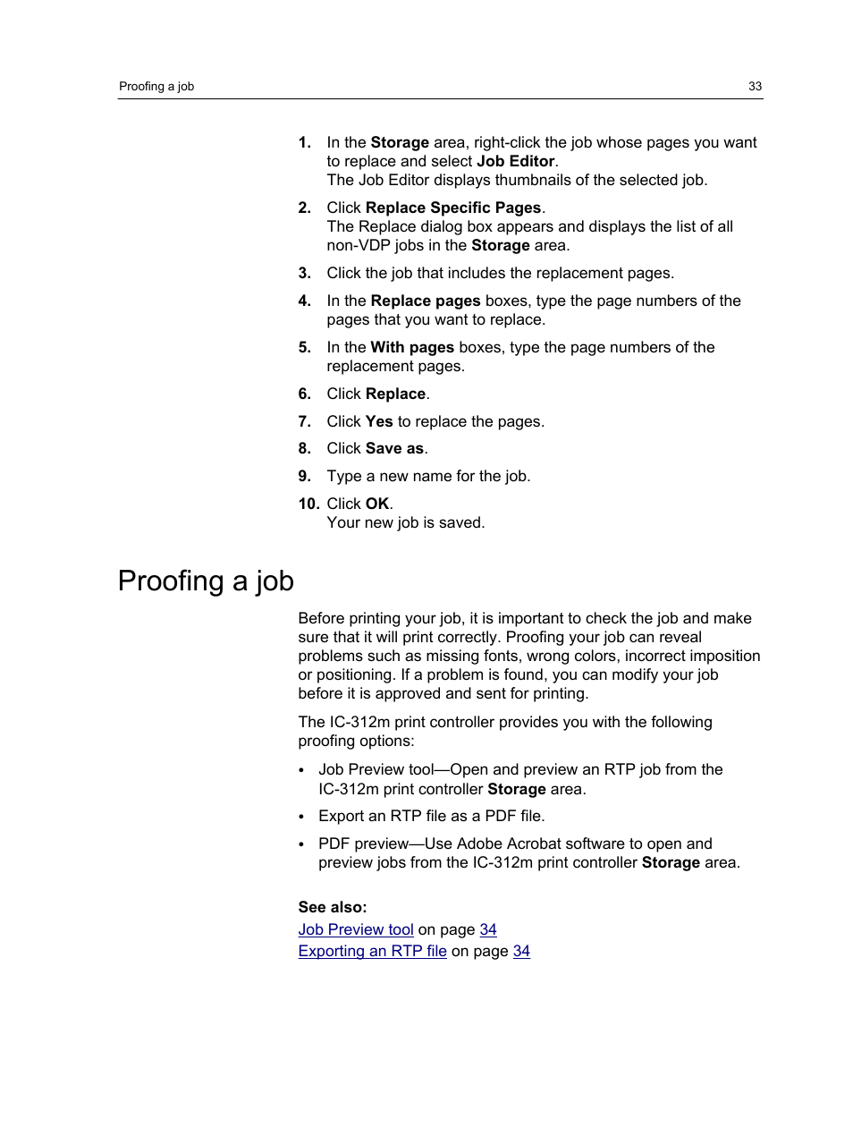 Proofing a job | Konica Minolta bizhub PRESS 2250P User Manual | Page 41 / 193