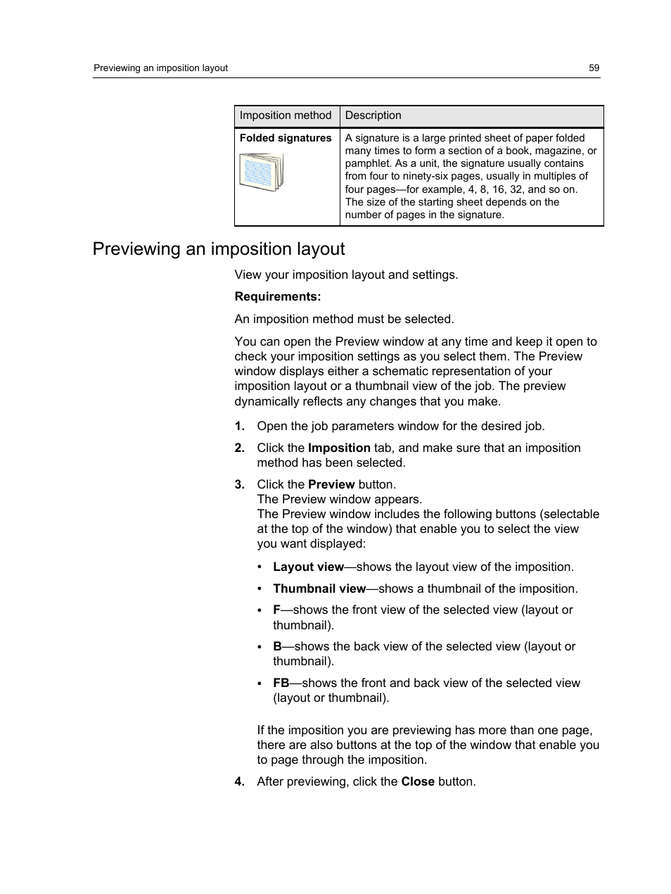 Previewing an imposition layout | Konica Minolta bizhub PRESS 2250P User Manual | Page 67 / 193