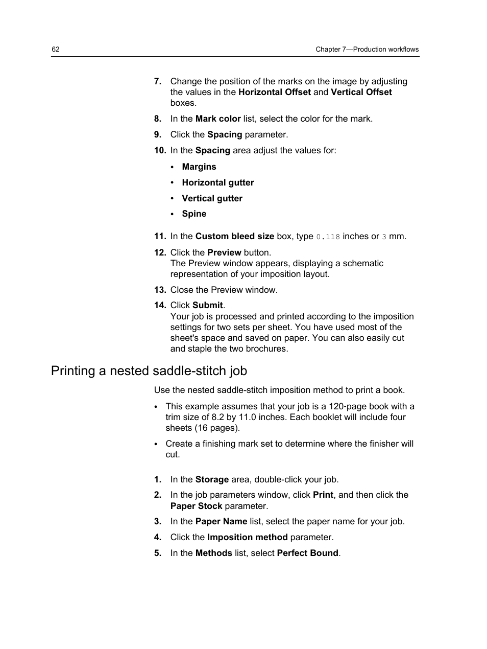 Printing a nested saddle-stitch job | Konica Minolta bizhub PRESS 2250P User Manual | Page 70 / 193