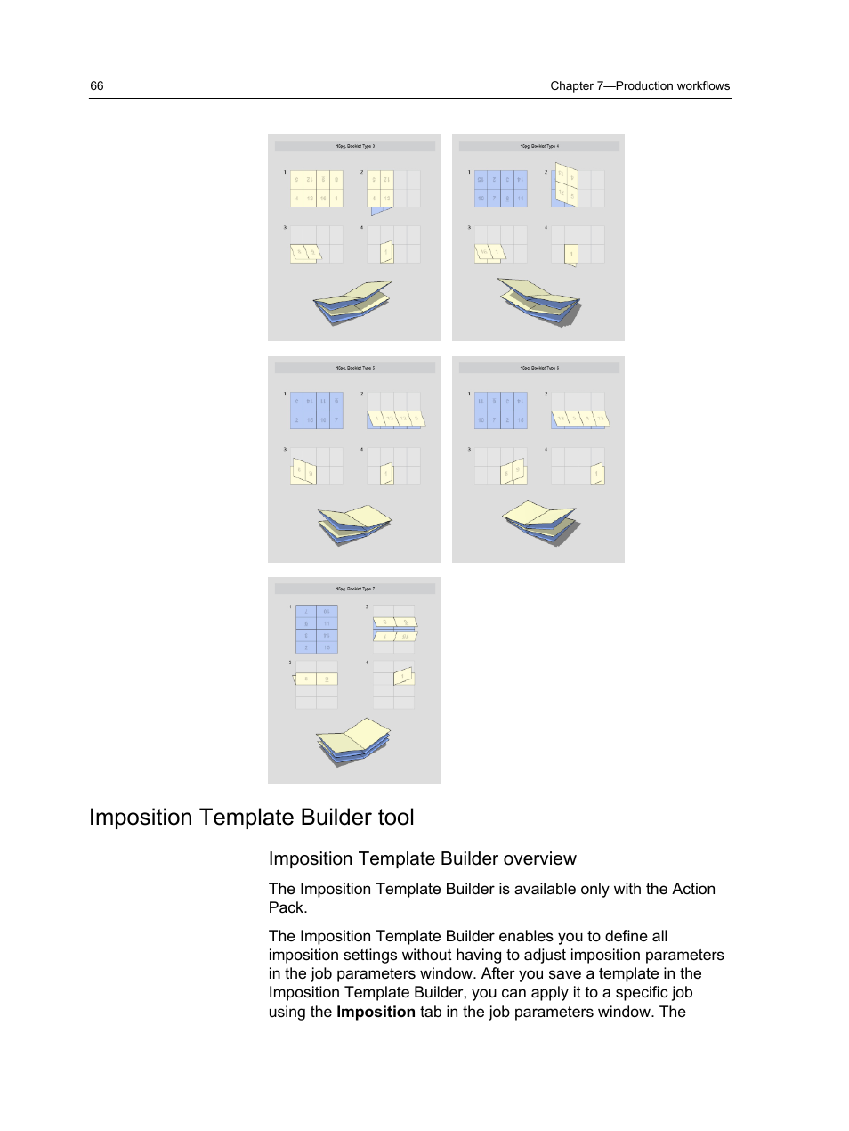 Imposition template builder tool, Imposition template builder overview | Konica Minolta bizhub PRESS 2250P User Manual | Page 74 / 193