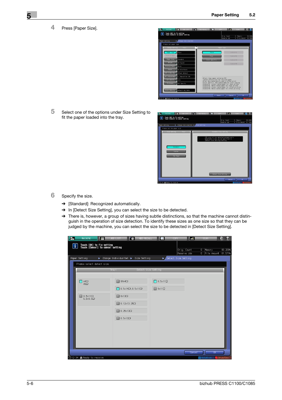 Konica Minolta bizhub PRESS C1085 User Manual | Page 44 / 128