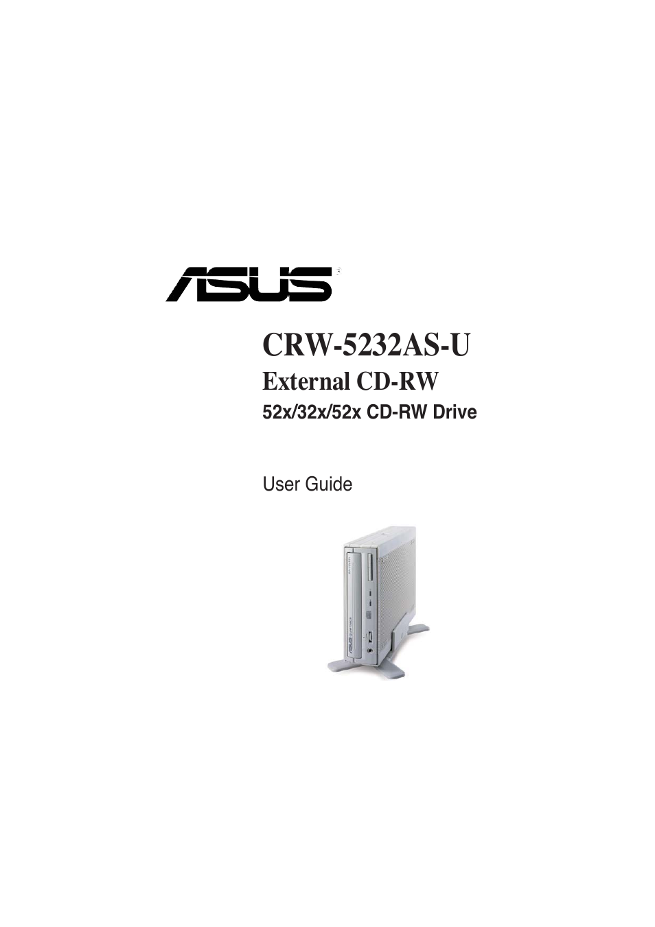 Asus External CD-RW CRW-5232AS-U User Manual | 52 pages