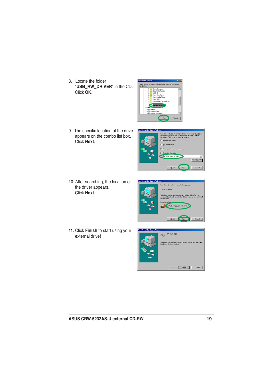 Asus External CD-RW CRW-5232AS-U User Manual | Page 19 / 52