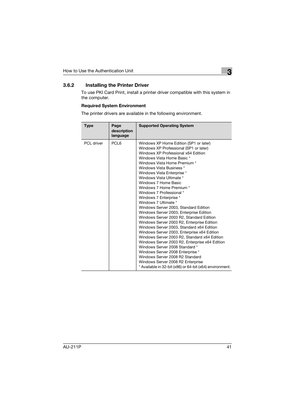 2 installing the printer driver, Installing the printer driver | Konica Minolta bizhub 552 User Manual | Page 42 / 65