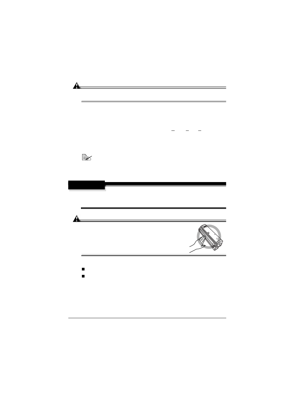 Refilled toner cartridges, Replacing a toner cartridge, Warning | Replacing consumables 49 refilled toner cartridges | Konica Minolta MAGICOLOR 2300 User Manual | Page 57 / 156