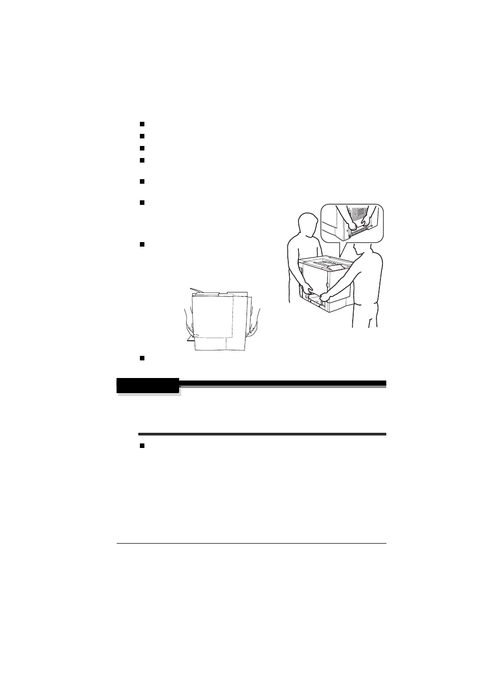 Warning, Maintaining the printer 63 | Konica Minolta MAGICOLOR 2300 User Manual | Page 71 / 156