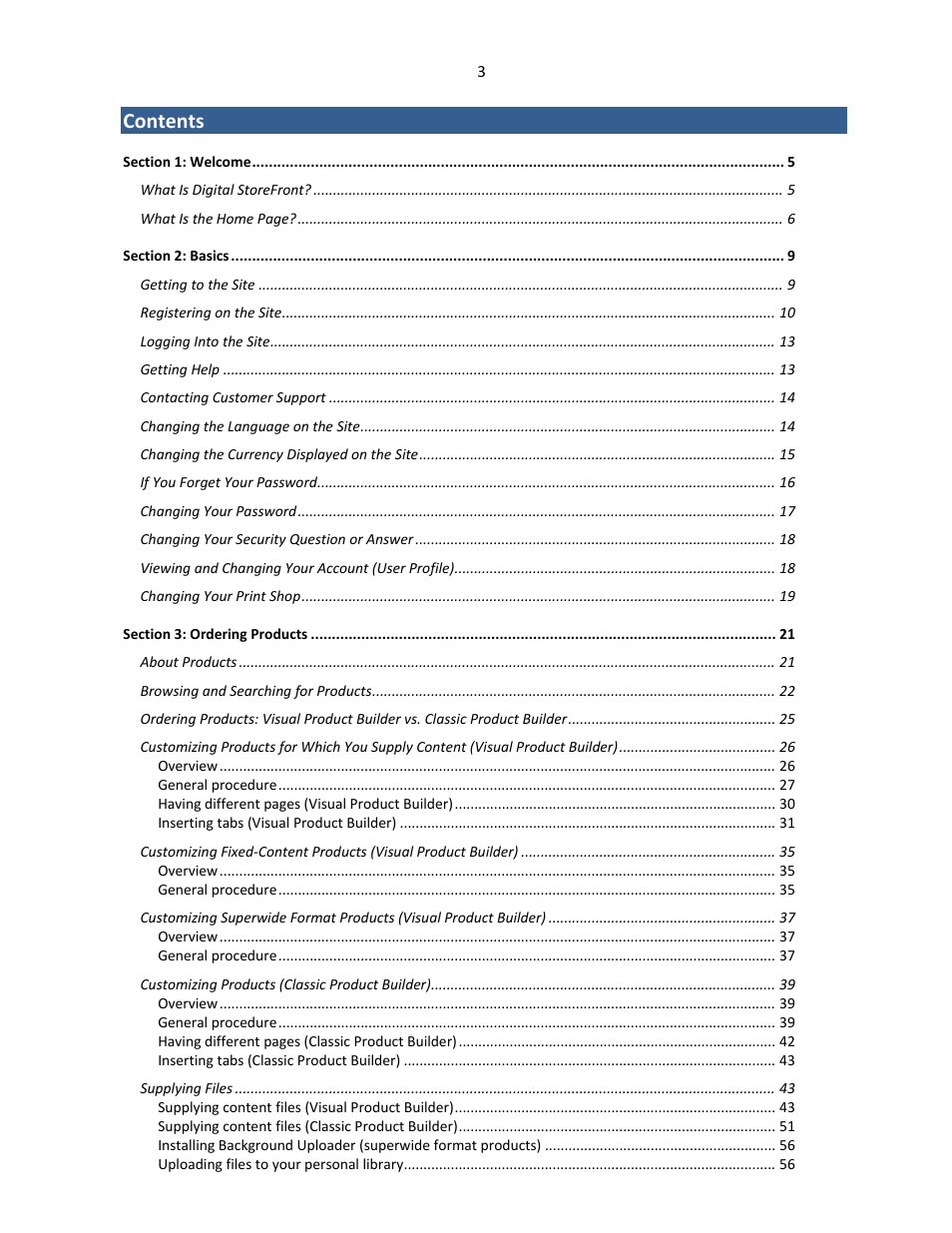 Konica Minolta Digital StoreFront User Manual | Page 3 / 127