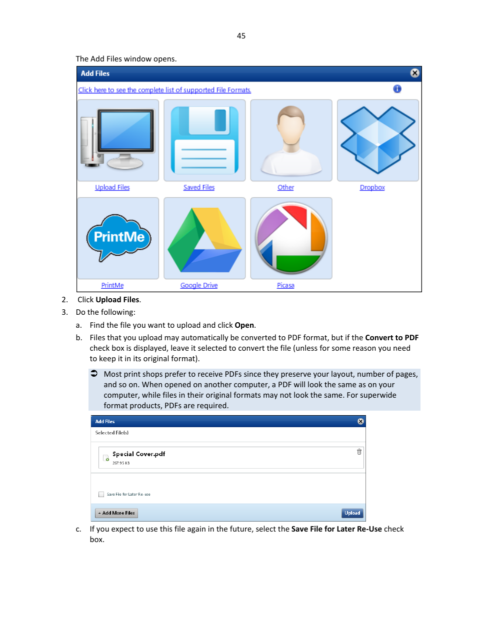 Konica Minolta Digital StoreFront User Manual | Page 45 / 127