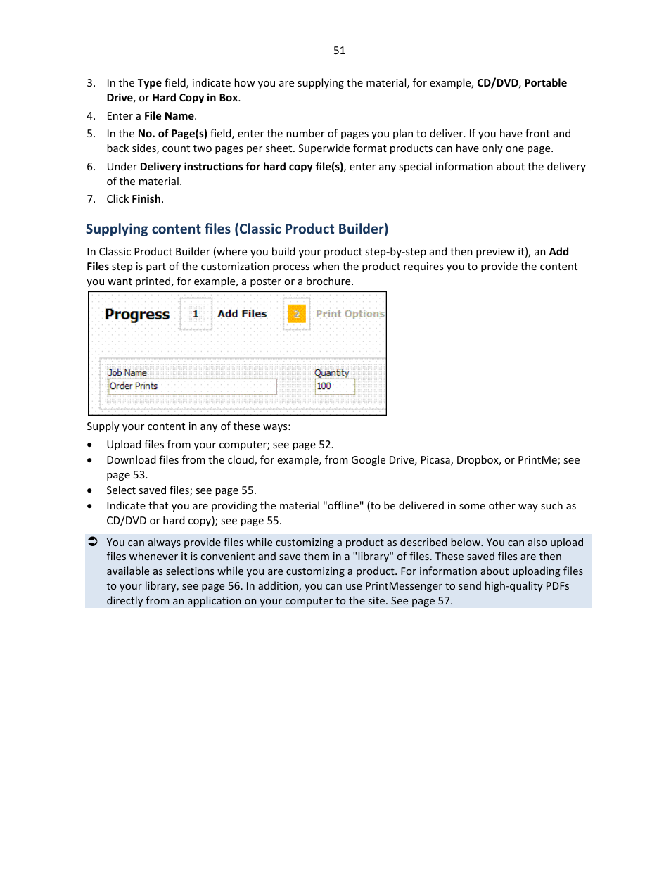 Supplying content files (classic product builder) | Konica Minolta Digital StoreFront User Manual | Page 51 / 127