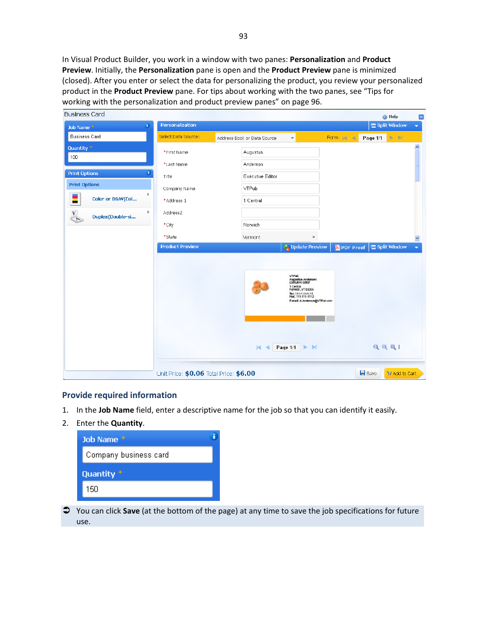 Provide required information | Konica Minolta Digital StoreFront User Manual | Page 93 / 127