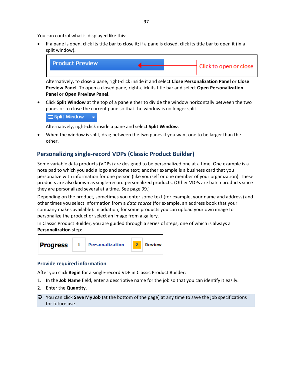 Provide required information | Konica Minolta Digital StoreFront User Manual | Page 97 / 127