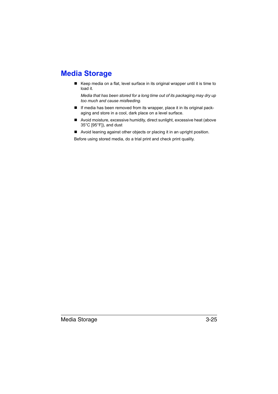 Media storage, Media storage -25 | Konica Minolta magicolor 1690MF User Manual | Page 106 / 285