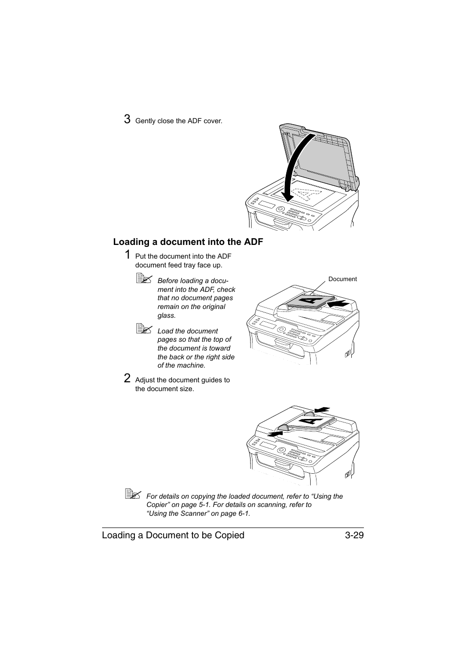 Loading a document into the adf, Loading a document into the adf -29 | Konica Minolta magicolor 1690MF User Manual | Page 110 / 285