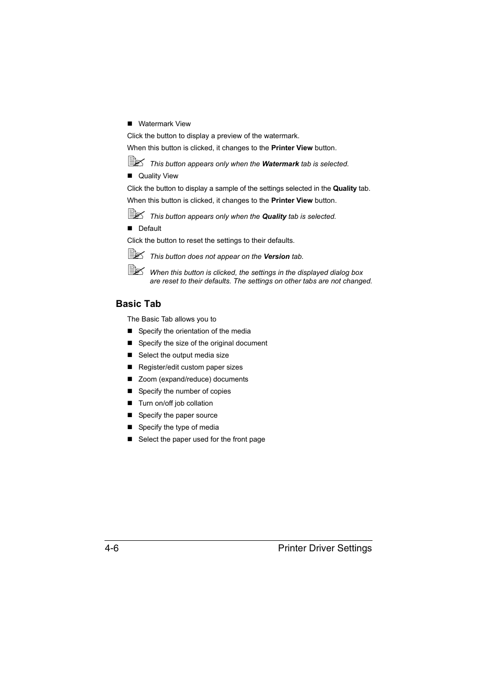 Basic tab, Basic tab -6 | Konica Minolta magicolor 1690MF User Manual | Page 117 / 285