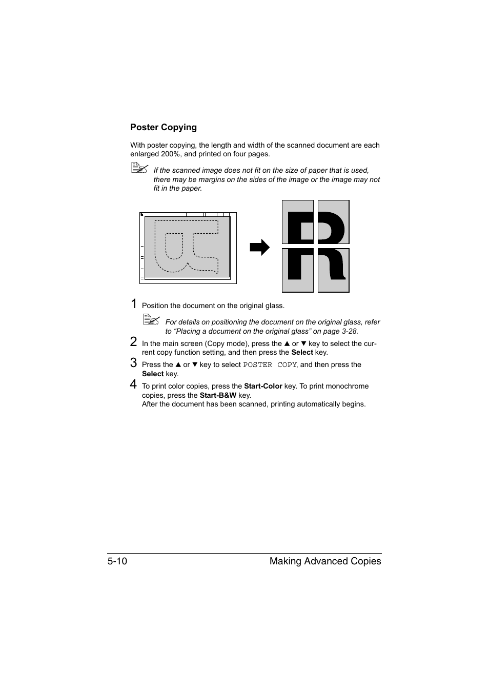 Poster copying, Poster copying -10 | Konica Minolta magicolor 1690MF User Manual | Page 129 / 285