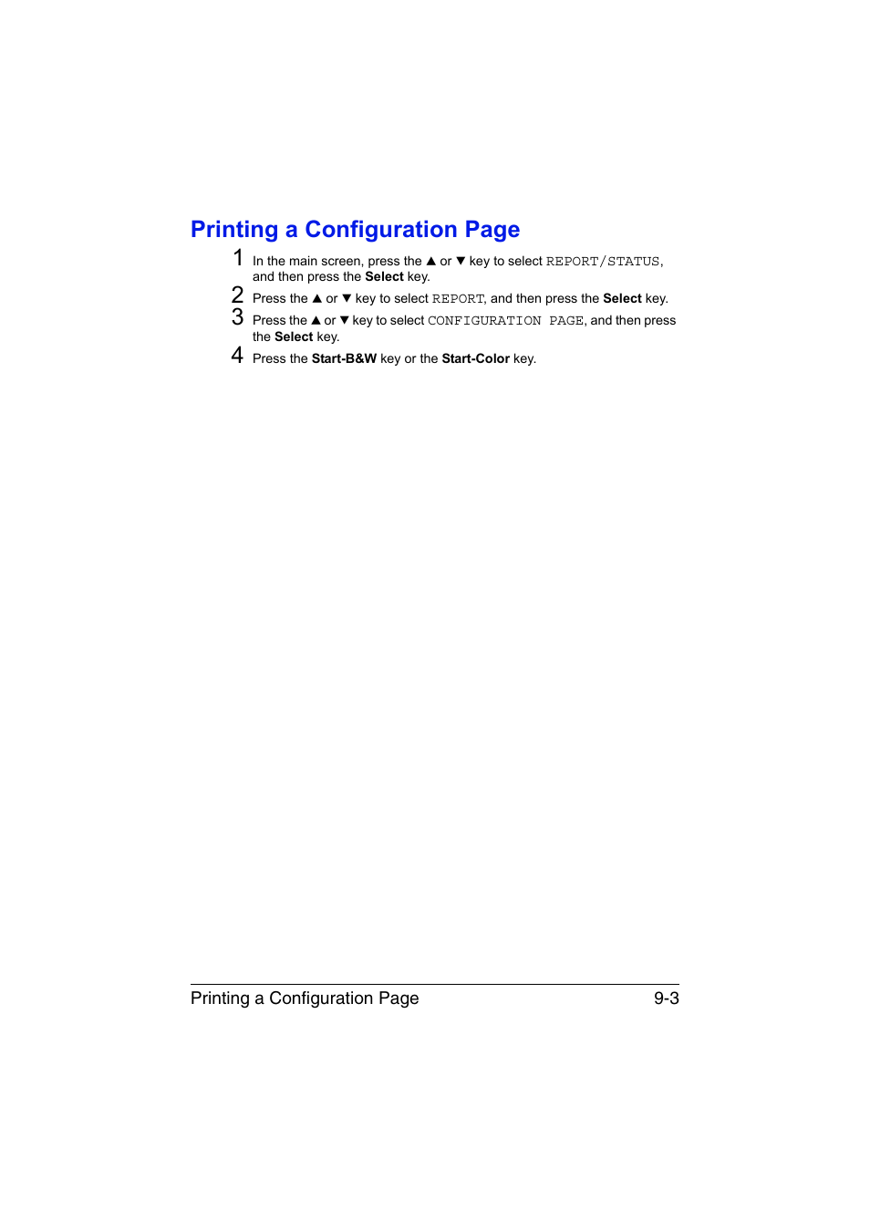 Printing a configuration page 1 | Konica Minolta magicolor 1690MF User Manual | Page 214 / 285