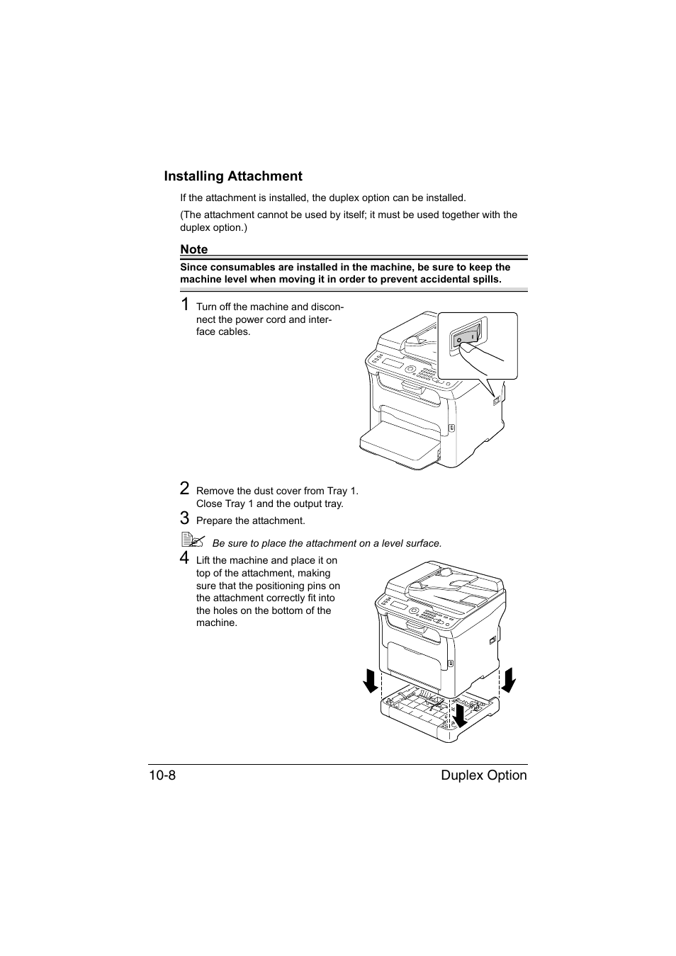 Installing attachment, Installing attachment -8 | Konica Minolta magicolor 1690MF User Manual | Page 267 / 285