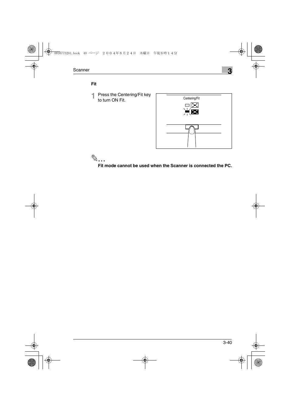 Fit -40 | Konica Minolta MS7000 MKII User Manual | Page 66 / 112