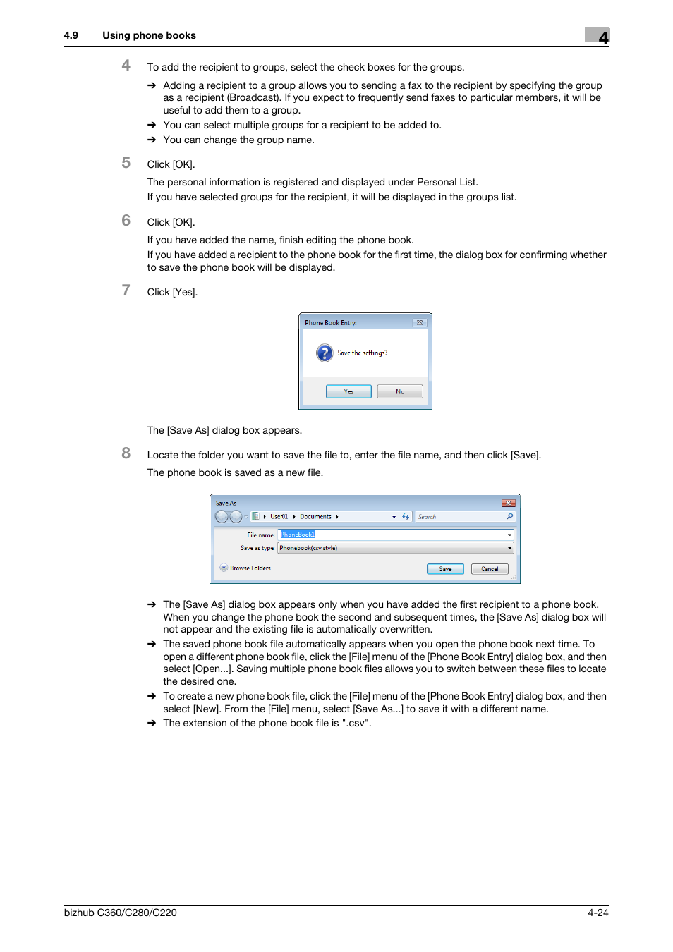 Konica Minolta BIZHUB C360 User Manual | Page 55 / 72