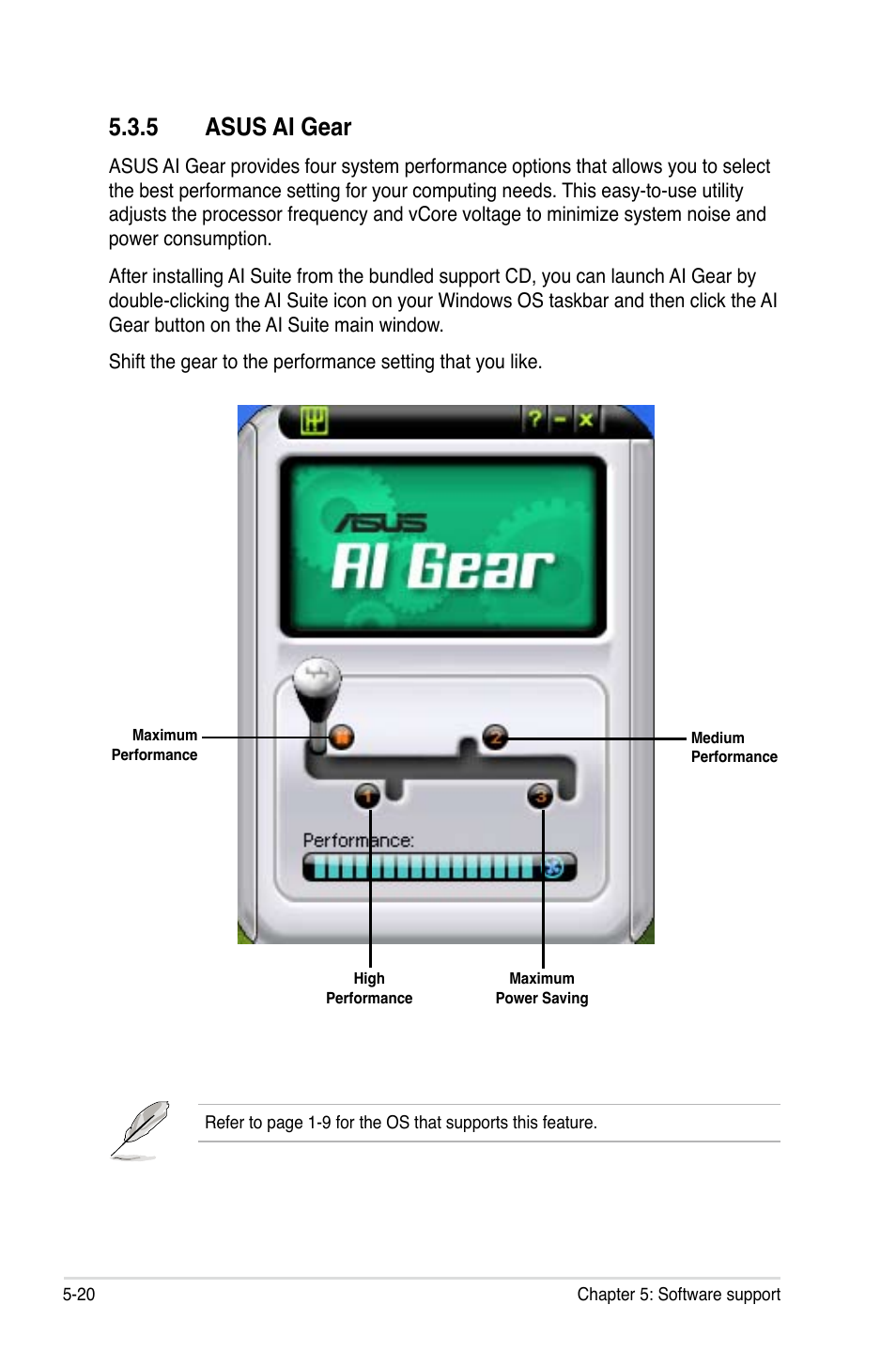 5 asus ai gear | Asus P5B User Manual | Page 132 / 188