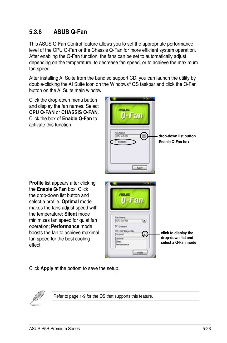 8 asus q-fan | Asus P5B User Manual | Page 135 / 188