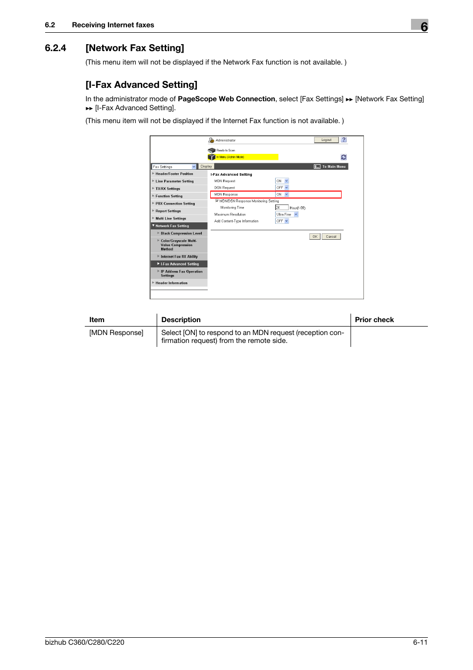 4 [network fax setting, I-fax advanced setting, Network fax setting | Konica Minolta BIZHUB C360 User Manual | Page 102 / 366