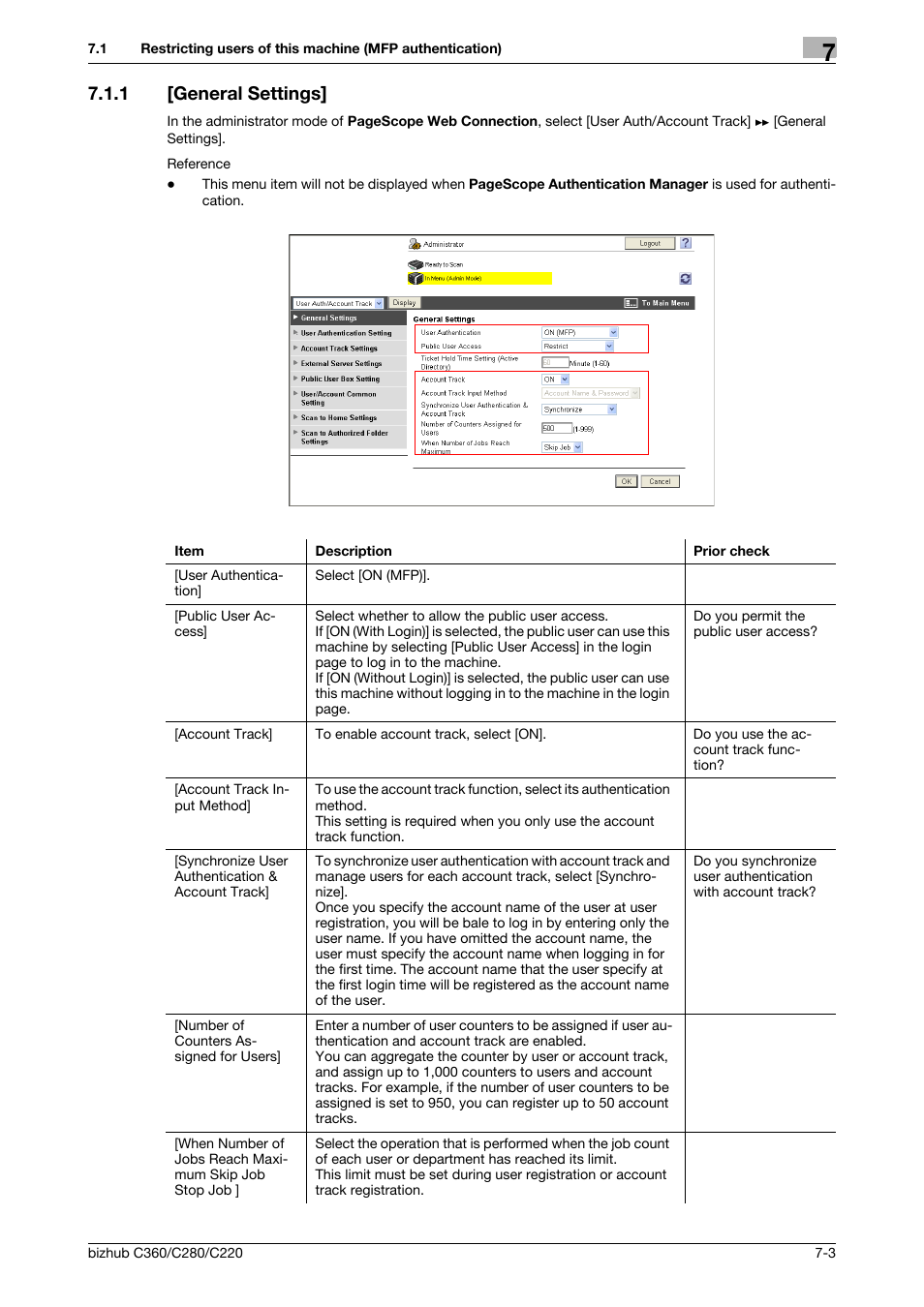 1 [general settings, General settings] -3, General settings | Konica Minolta BIZHUB C360 User Manual | Page 112 / 366