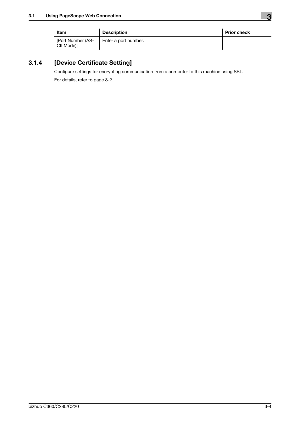 4 [device certificate setting, Device certificate setting] -4, Device certificate setting | Konica Minolta BIZHUB C360 User Manual | Page 28 / 366