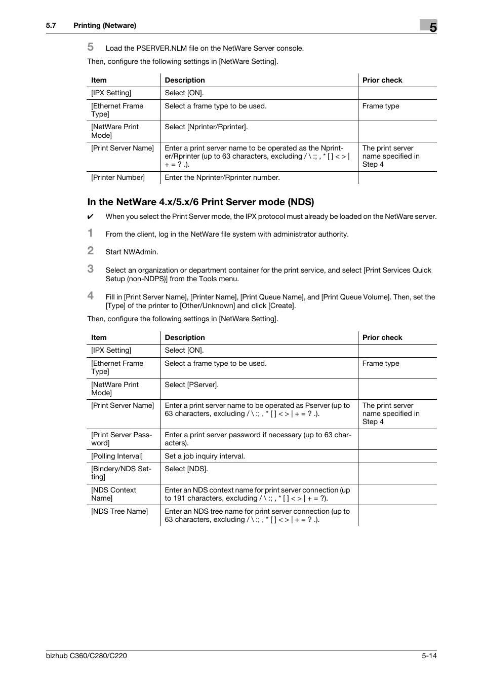 In the netware 4.x/5.x/6 print server mode (nds) | Konica Minolta BIZHUB C360 User Manual | Page 85 / 366