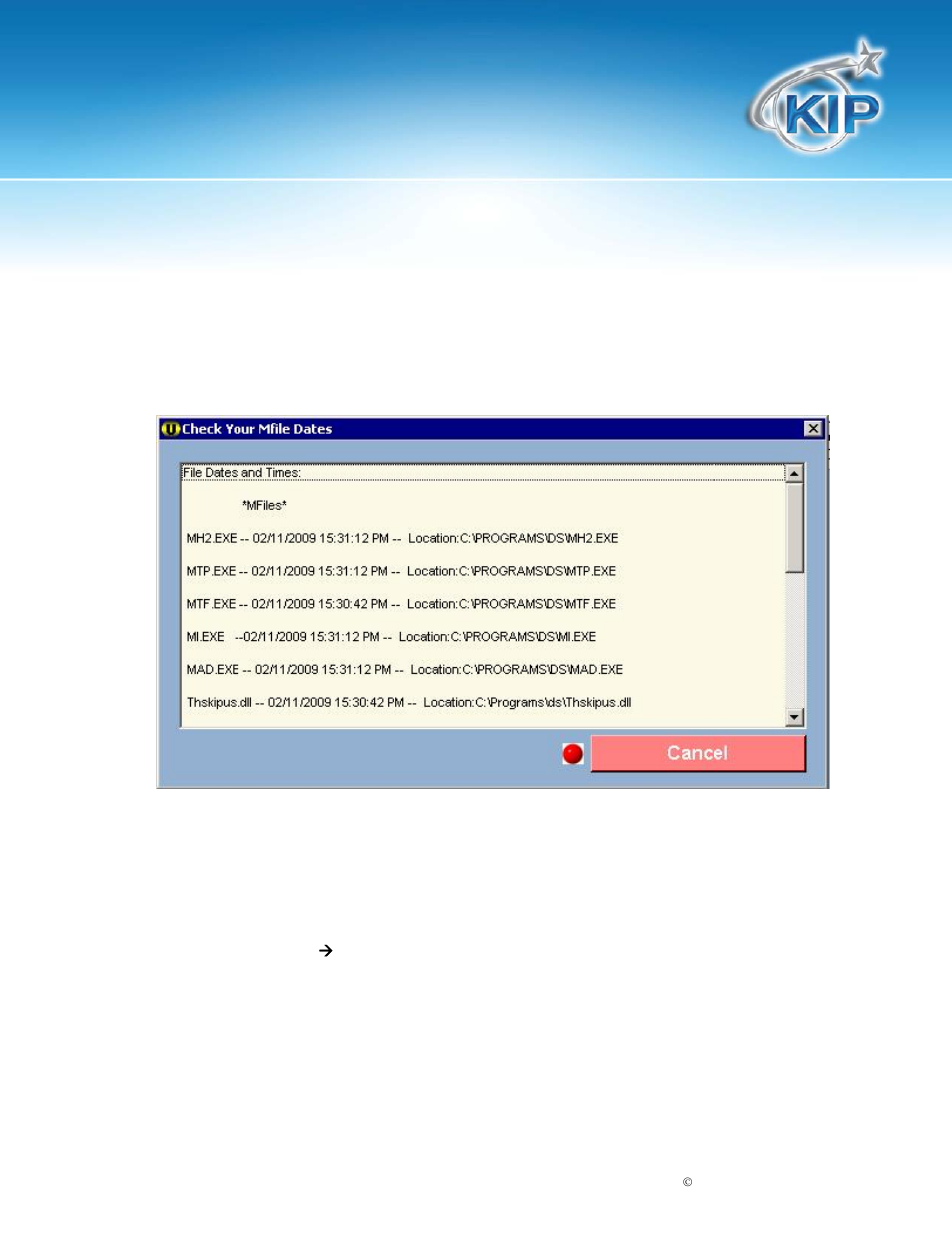 Kip unattend operator guide, Check your m-files, Reset current job | Quit configuration | Konica Minolta KIP 7900 User Manual | Page 11 / 35