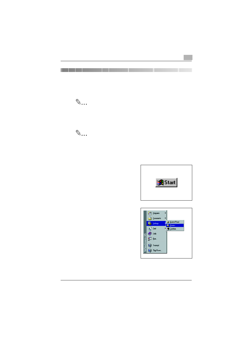 3 installing the software, 1 installation with windows 95, Installing the software | Installation with windows 95 - 1, 3installing the software | Konica Minolta MINOLTAFAX 2800 User Manual | Page 11 / 38