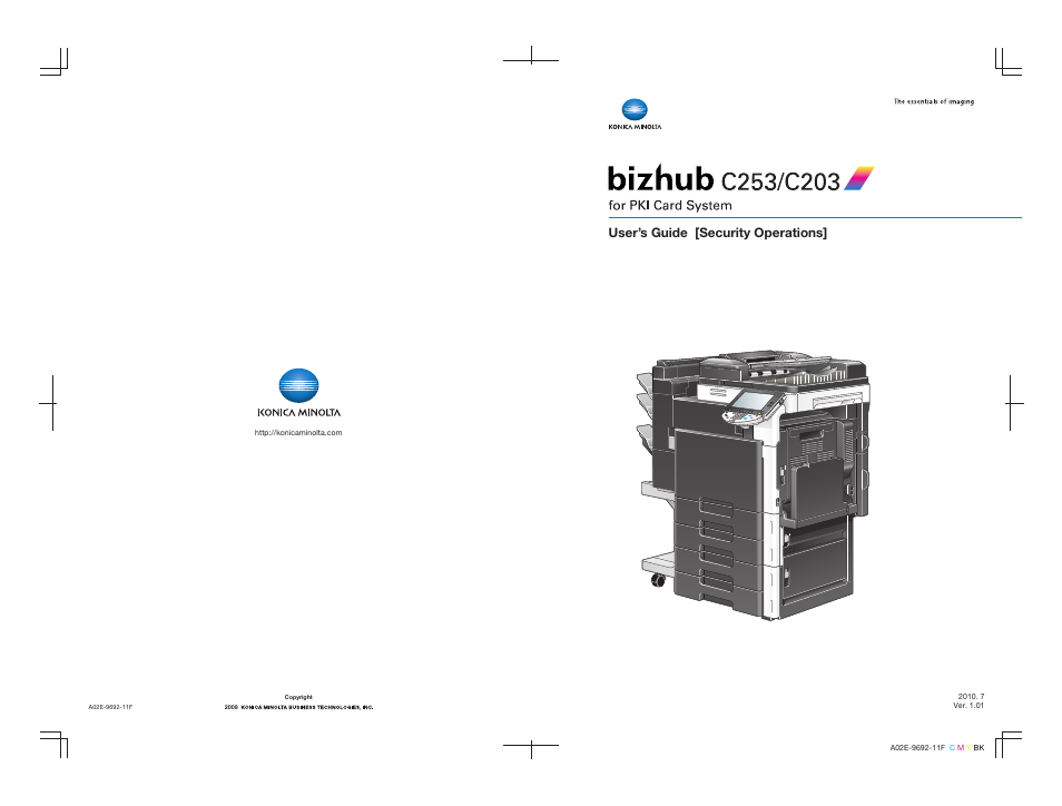 Konica Minolta BIZHUB C253 User Manual | 65 pages