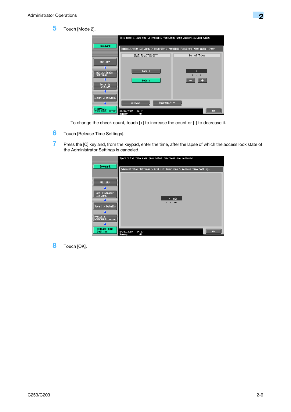 Konica Minolta BIZHUB C253 User Manual | Page 20 / 65