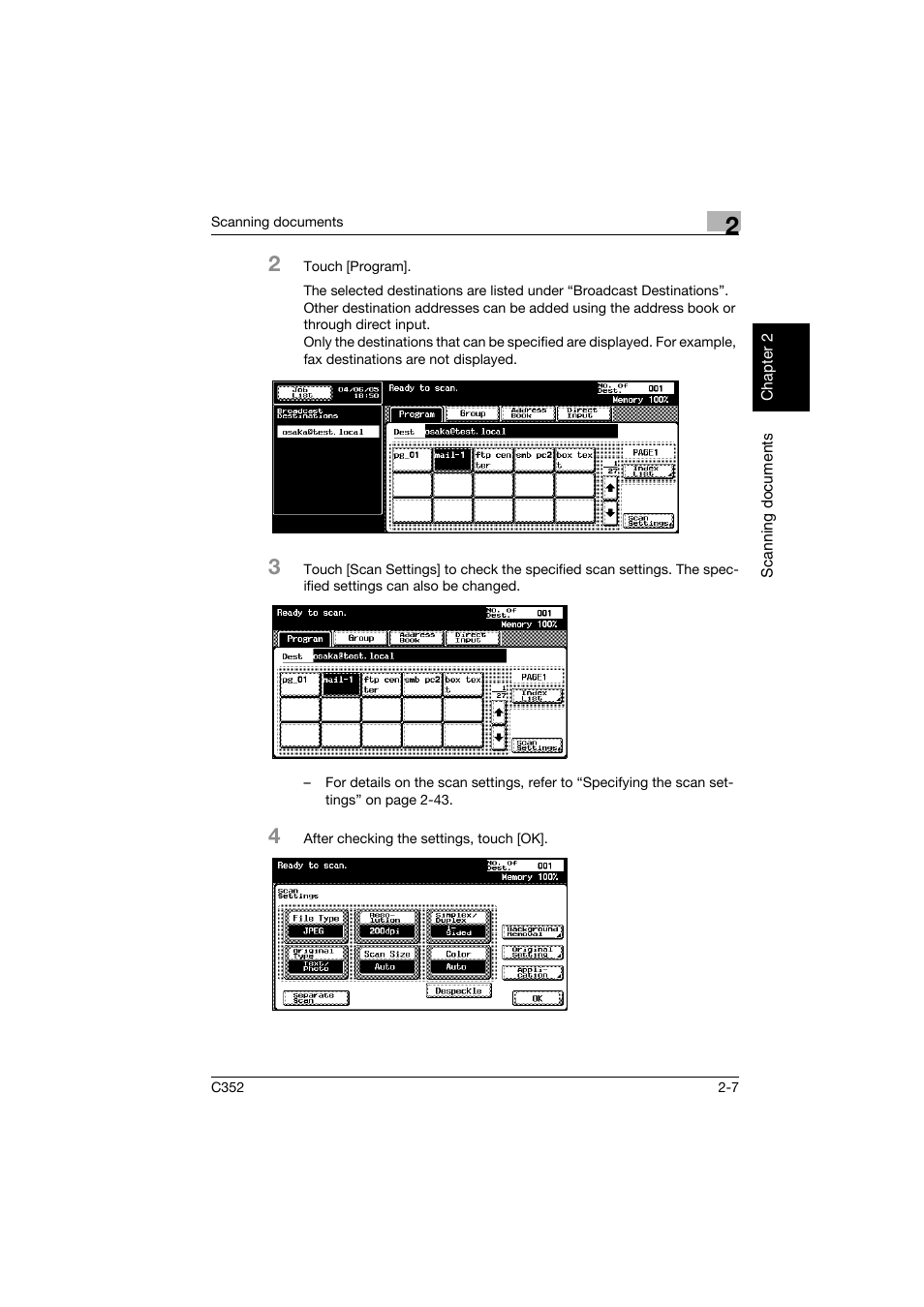 Konica Minolta bizhub C352 User Manual | Page 40 / 392