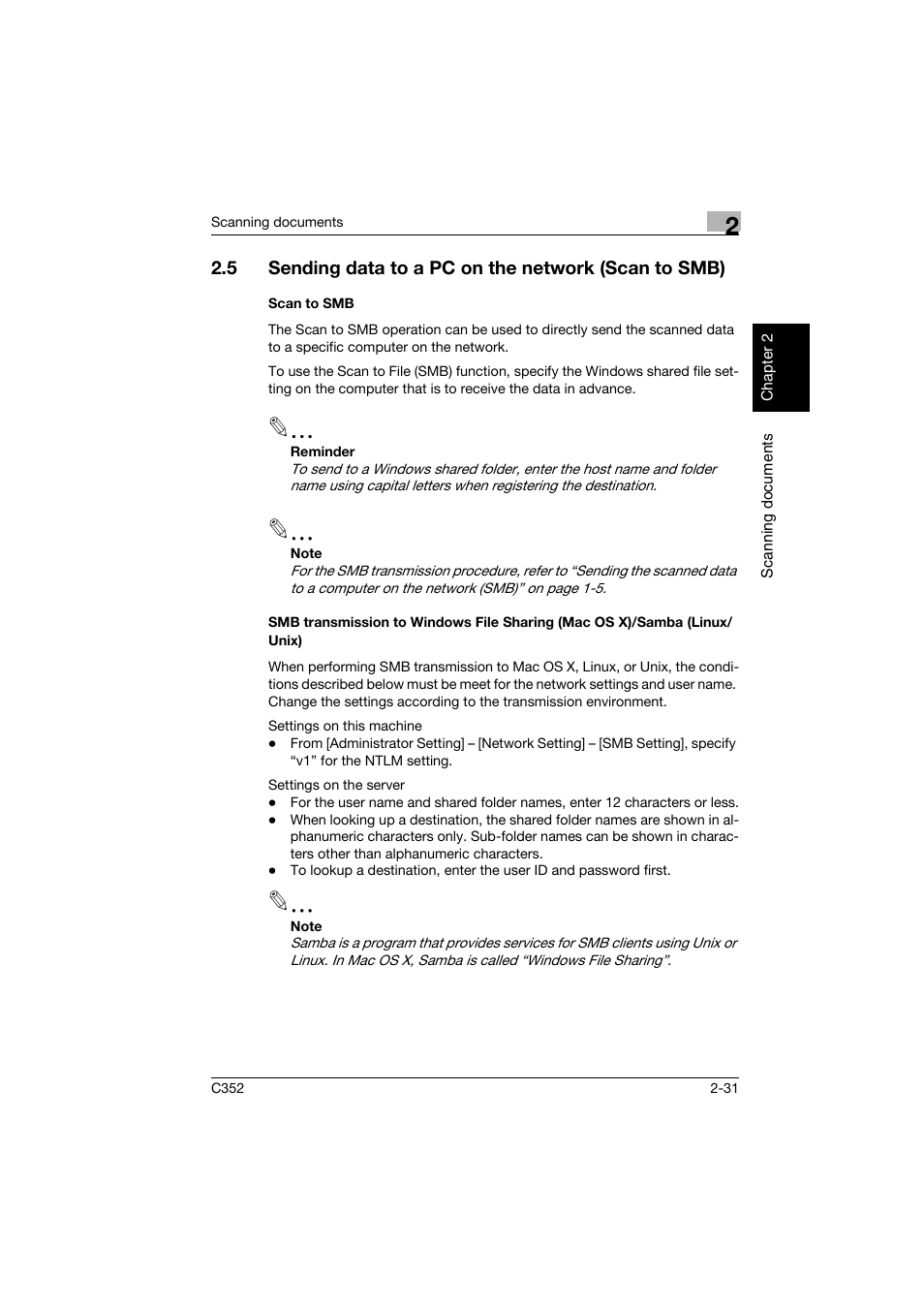 Scan to smb | Konica Minolta bizhub C352 User Manual | Page 64 / 392