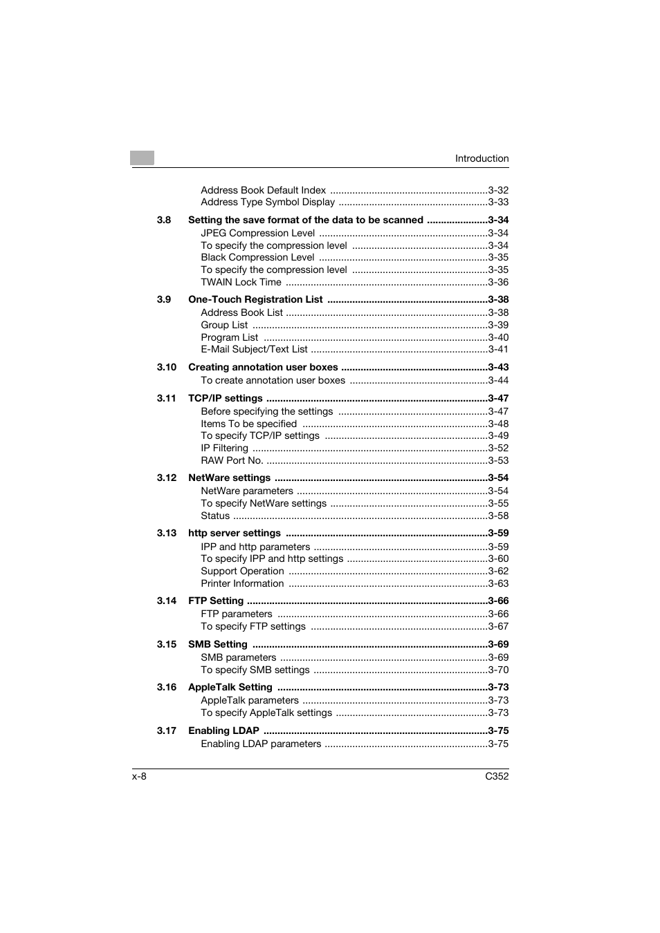 Konica Minolta bizhub C352 User Manual | Page 9 / 392