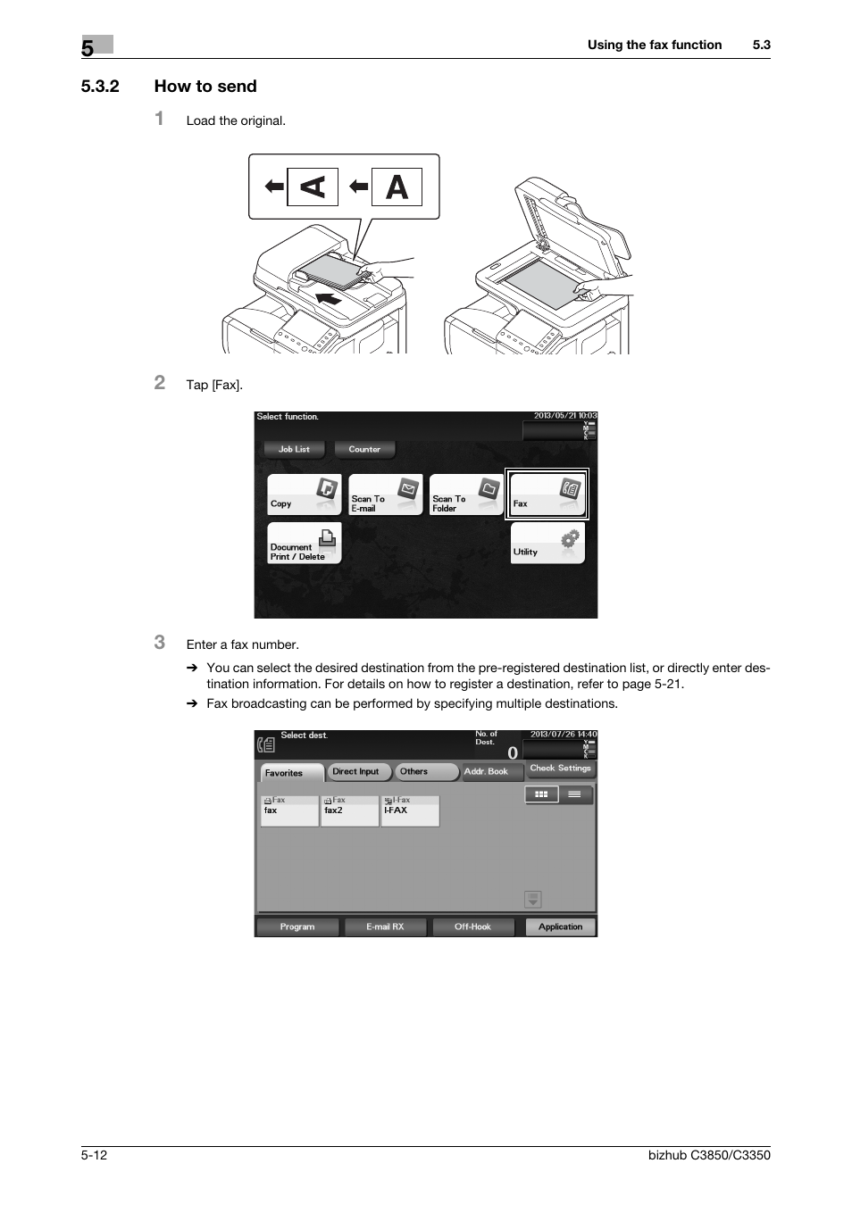 2 how to send, How to send -12 | Konica Minolta bizhub C3850 User Manual | Page 51 / 65