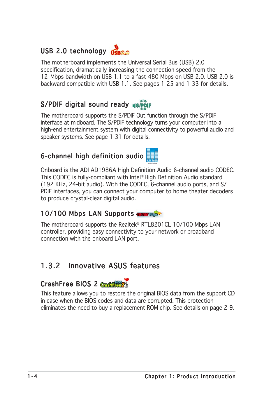 Asus Motherboard P5VD2-MX User Manual | Page 16 / 108