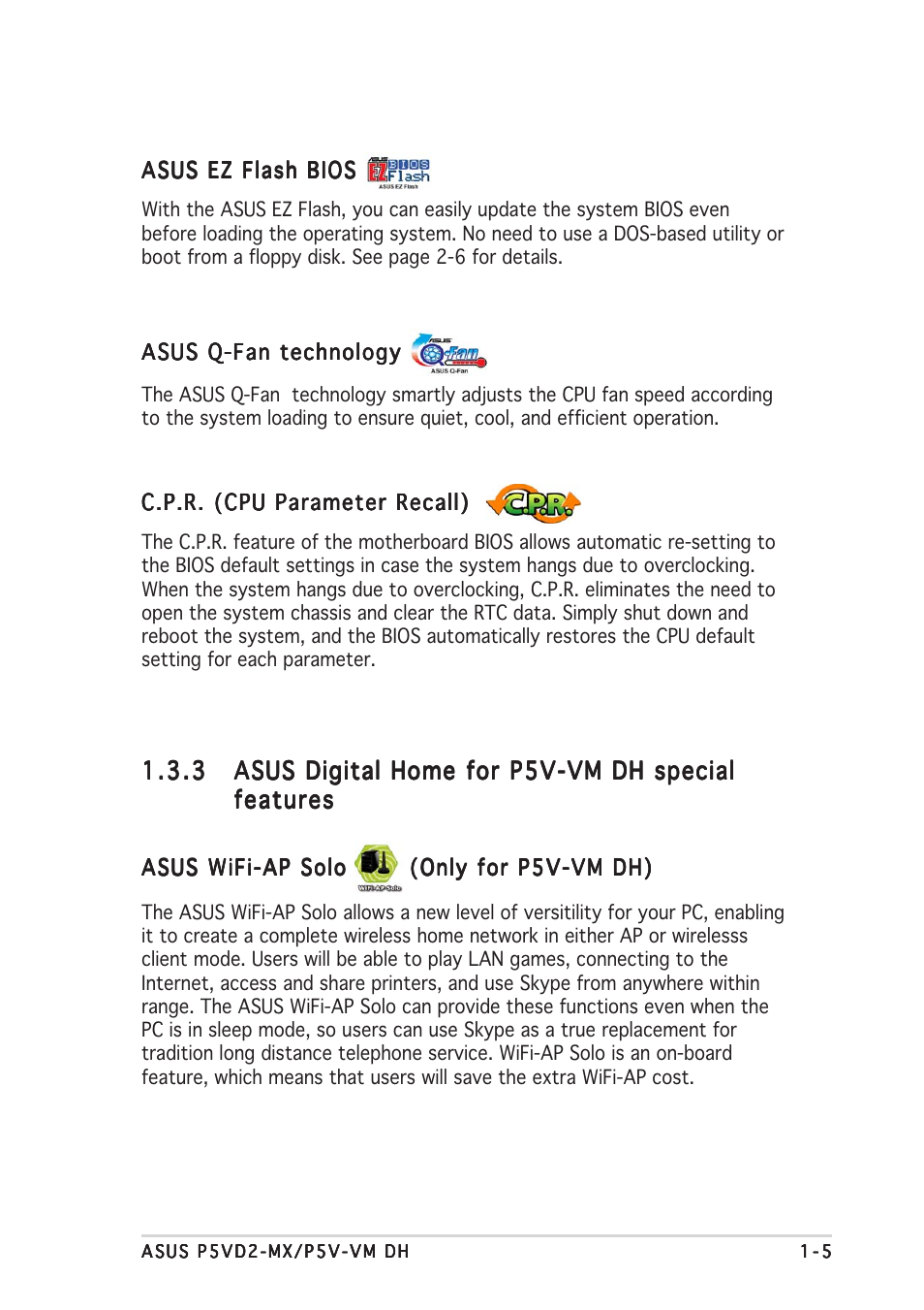 Asus Motherboard P5VD2-MX User Manual | Page 17 / 108