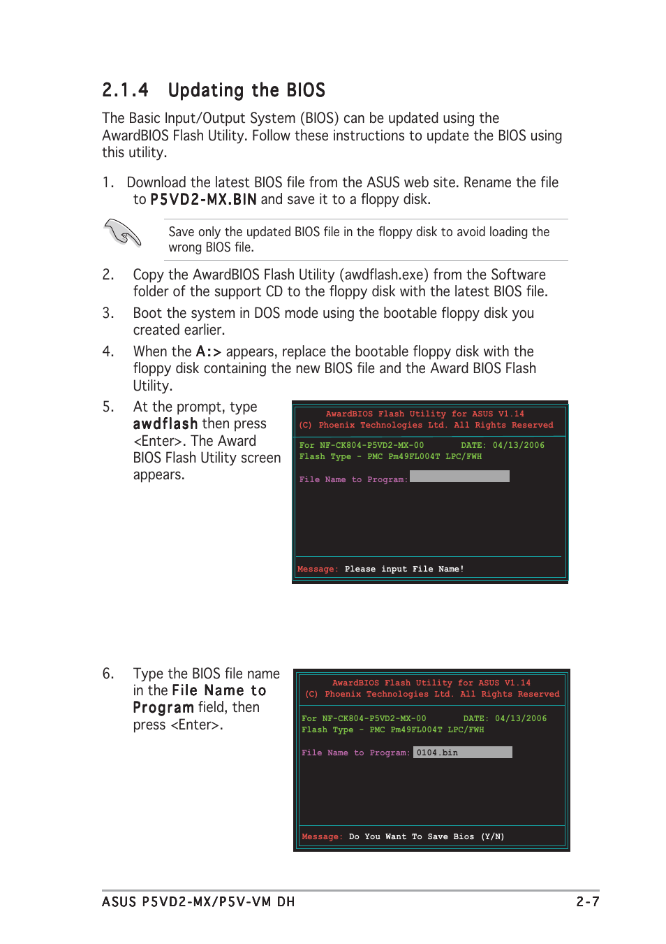 Asus Motherboard P5VD2-MX User Manual | Page 55 / 108