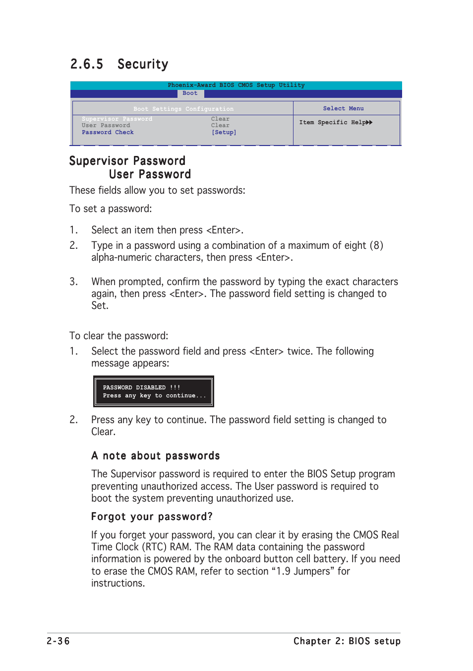 5 security security security security security | Asus Motherboard P5VD2-MX User Manual | Page 84 / 108