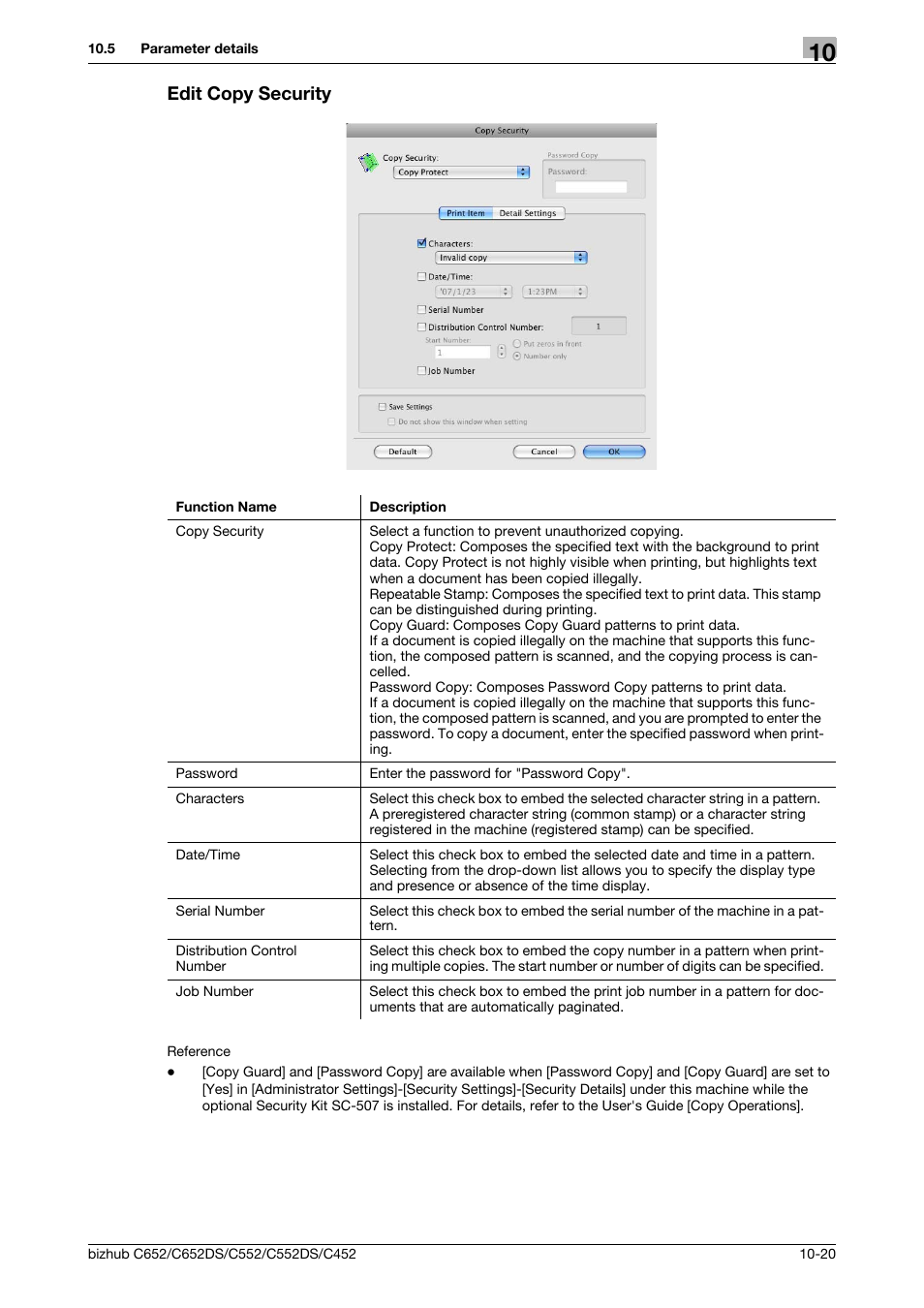 Edit copy security, Edit copy security -20 | Konica Minolta BIZHUB C652DS User Manual | Page 138 / 312