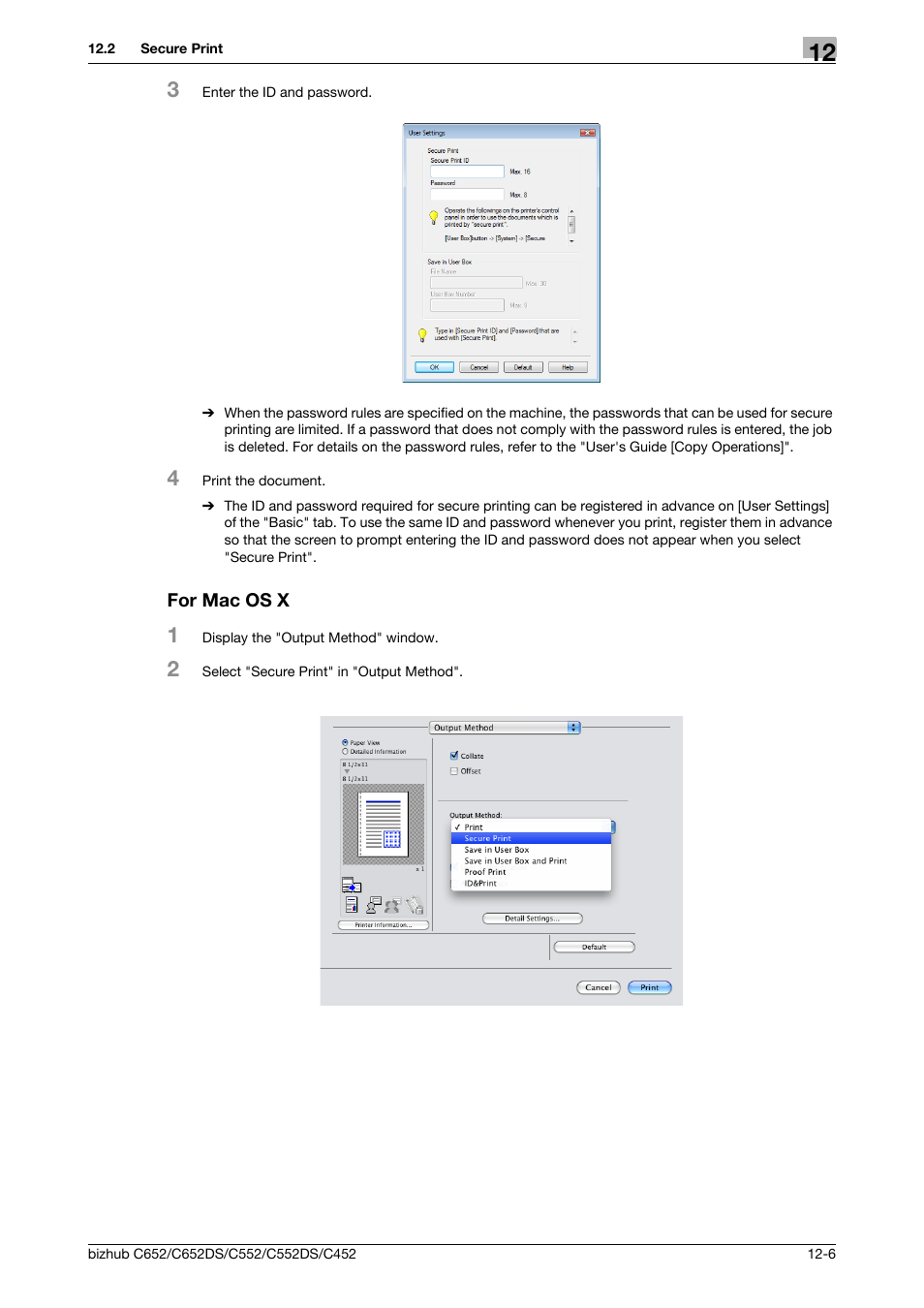 For mac os x, For mac os x -6 | Konica Minolta BIZHUB C652DS User Manual | Page 155 / 312
