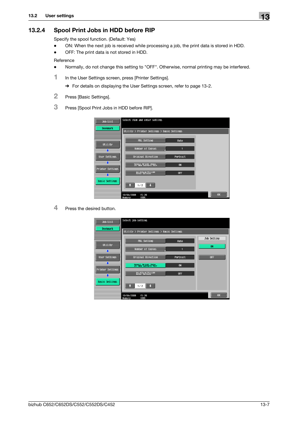 4 spool print jobs in hdd before rip, Spool print jobs in hdd before rip -7 | Konica Minolta BIZHUB C652DS User Manual | Page 201 / 312