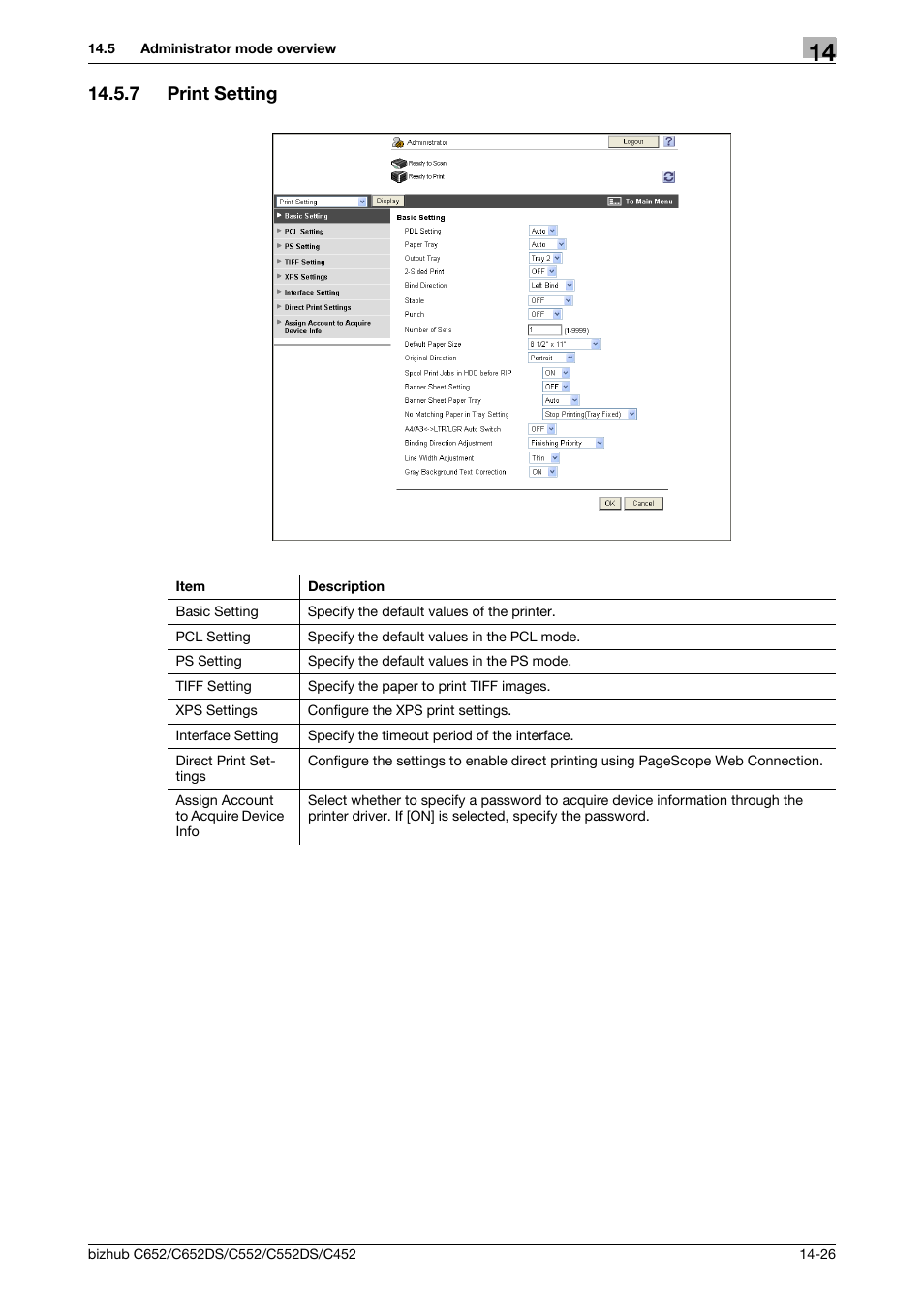 7 print setting, Print setting -26 | Konica Minolta BIZHUB C652DS User Manual | Page 281 / 312