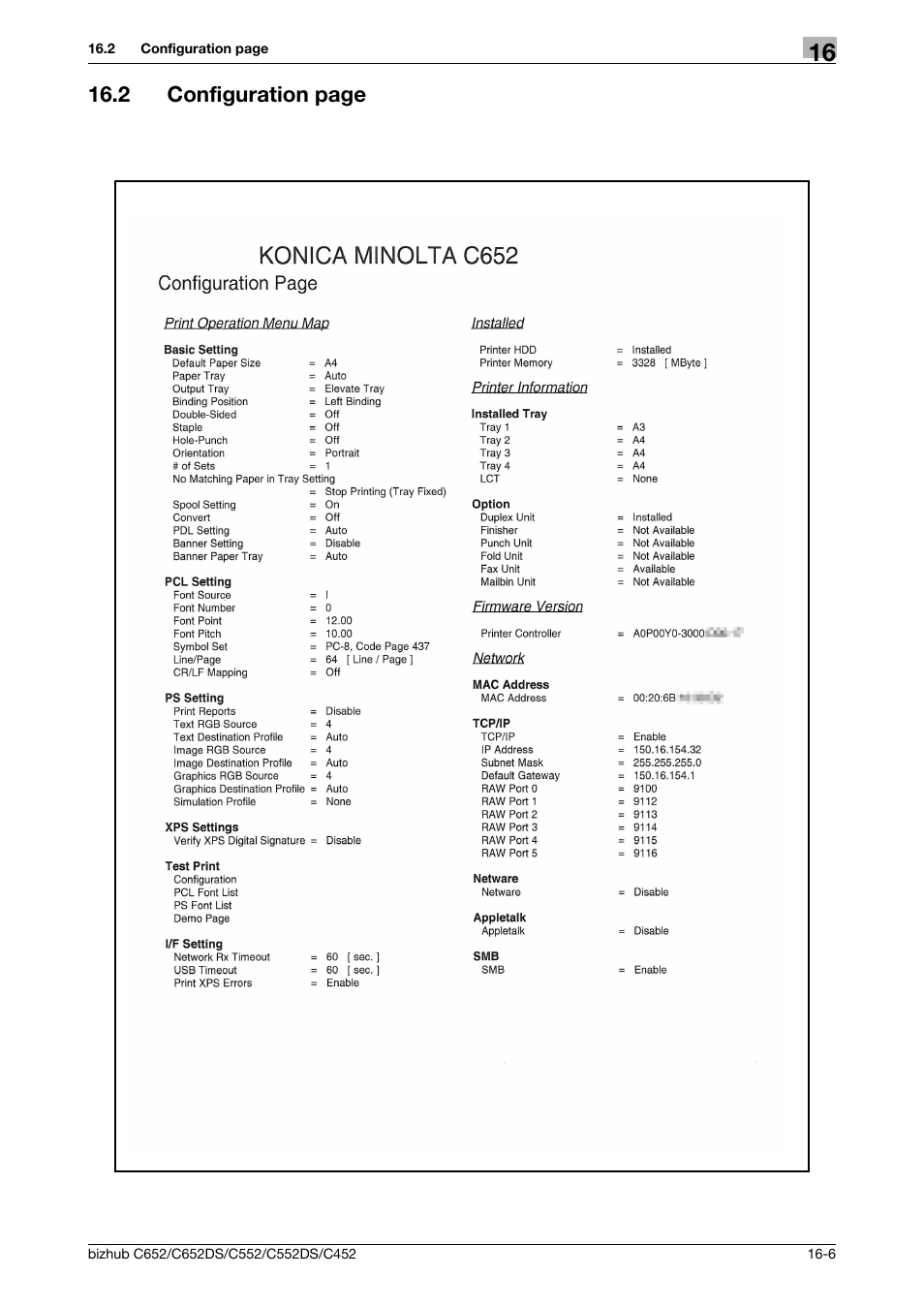 2 configuration page | Konica Minolta BIZHUB C652DS User Manual | Page 295 / 312