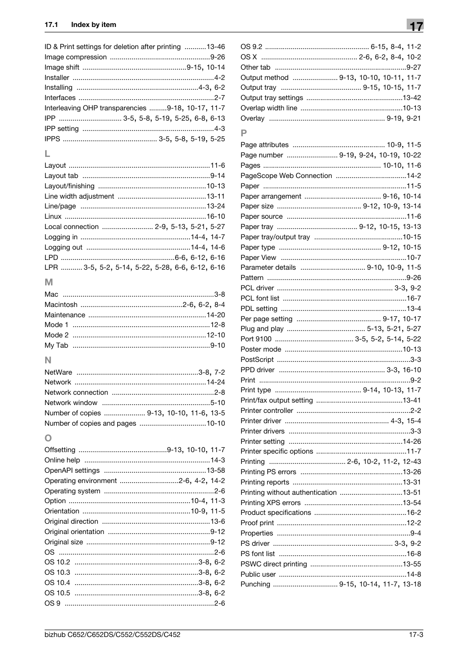 L to p | Konica Minolta BIZHUB C652DS User Manual | Page 308 / 312