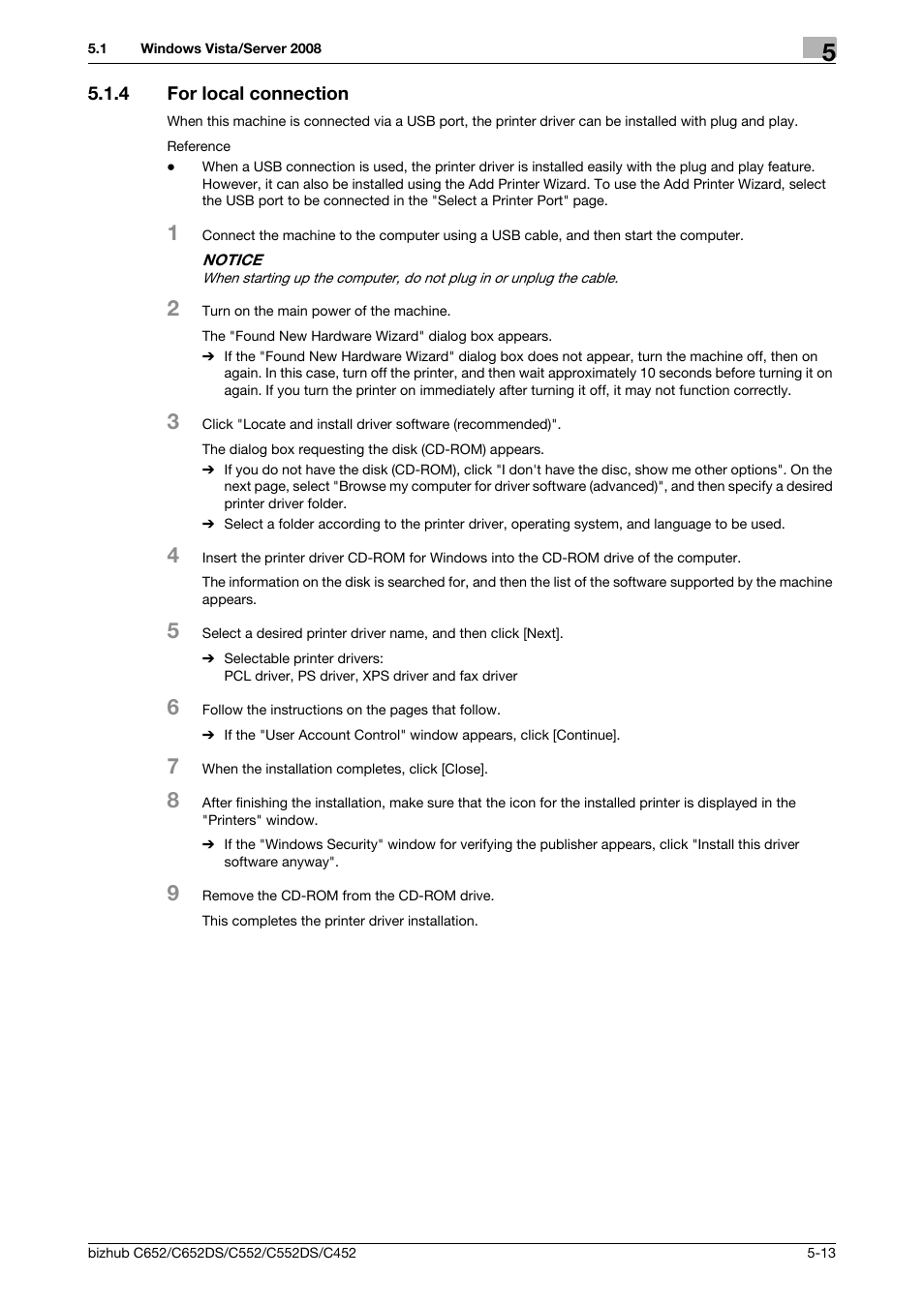 4 for local connection, For local connection -13 | Konica Minolta BIZHUB C652DS User Manual | Page 51 / 312