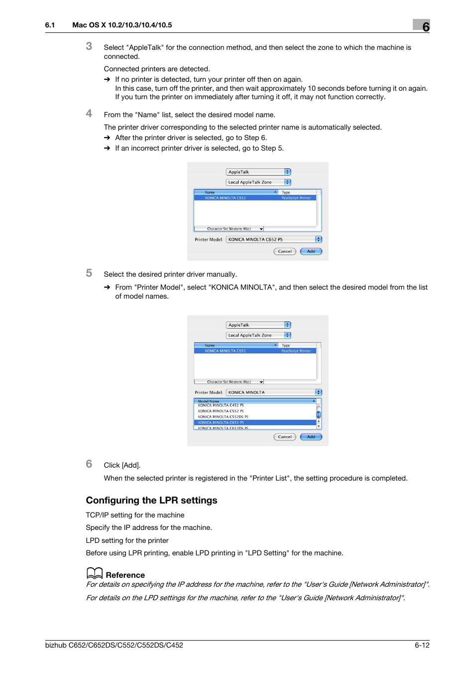 Configuring the lpr settings, Configuring the lpr settings -12 | Konica Minolta BIZHUB C652DS User Manual | Page 79 / 312